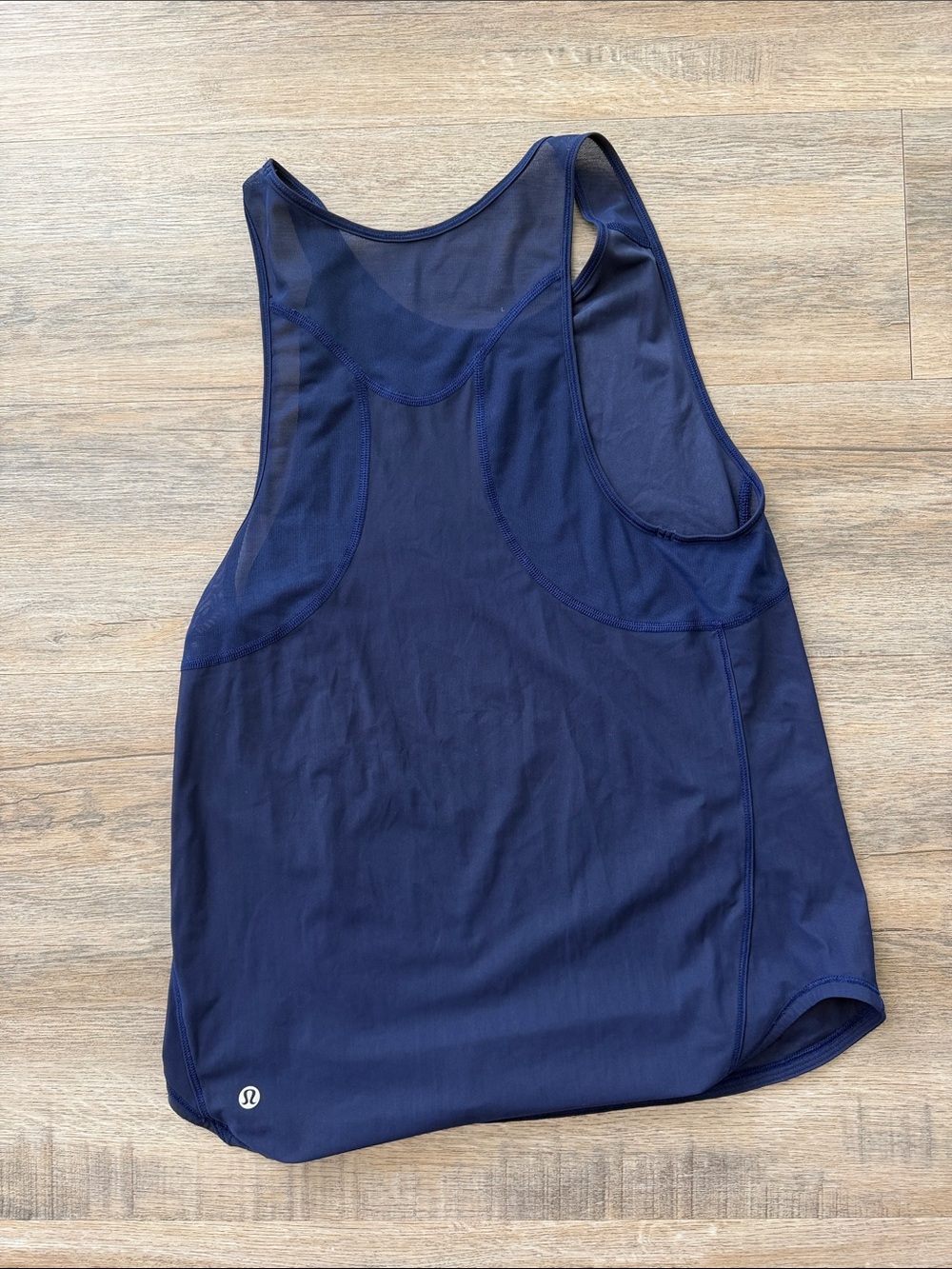 lululemon athletica Navy Mesh-Back Racerback Tank